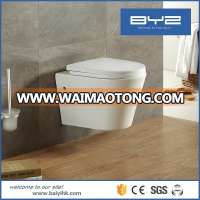 European hung toilet, wall mounted toilet