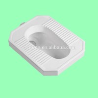 Hot selling rectangular anti-slip ceramic one piece toilet floor squating pan wc