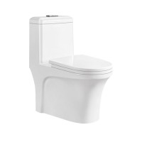 Floor Mount Toilet  Bathroom Modern Siphon Flushing White Ceramic For Home for Hotel One Piece Toilets